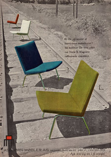 Danish modern chairs ad