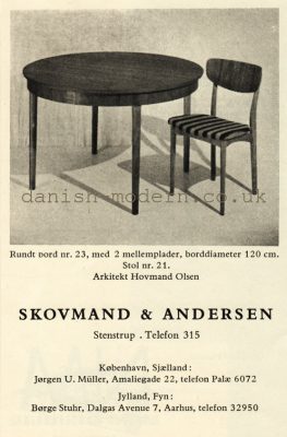 Hovmand Olsen for Skovmand & Andersen: 21, 23