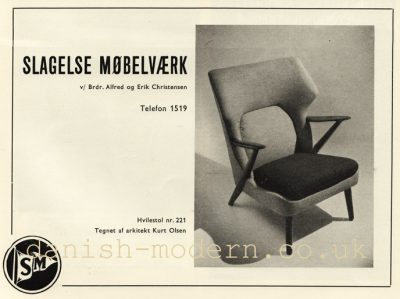 Kurt Olsen for Slagelse Møbelvaerk: 221