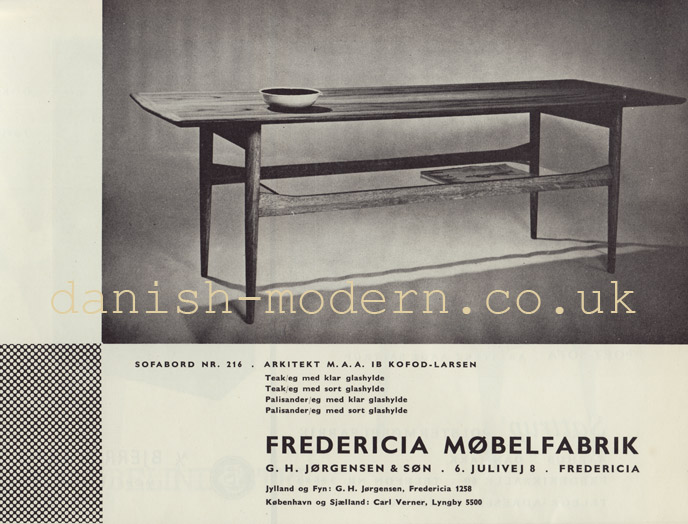 Ib Kofod-Larsen for Fredericia Møbelfabrik: 216