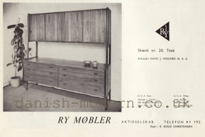 Hans J Wegner for Ry Møbler: 20