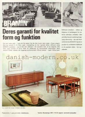 HW Klein for NA Jørgensens Møbelfabrik (Bramin): Suite 254