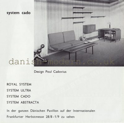 Poul Cadovius for Royal System: System Cado